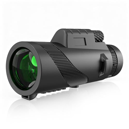 AMITHER 8x42 High Powered Monocular Telescope for Adults - High Definition Optics, Compact and Portable, Single-Hand Focus, Wide Field of View for Bird Watching, Hiking, Sports & Concerts