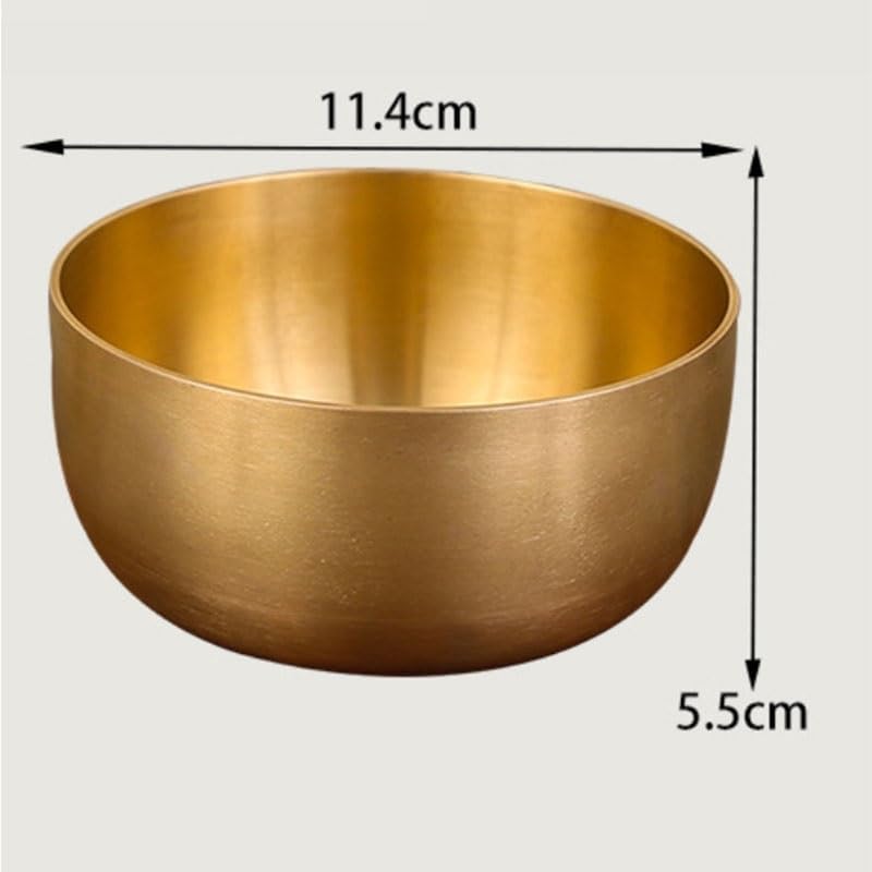 Copper Bowl Household Rice 4.5 inch Single Anti drop Handcrafted Thickened Edible