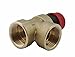 Válvula de seguridad para aliviar la presión del termo/caldera, 1,27 cm (conector hembra) - 1/2". Varias presiones, 6 bares