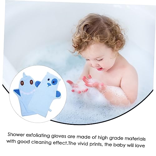 IFANLANDOR 2 luvas de banho luvas corporais esponja esponja de banho infantil esponja de banho de be