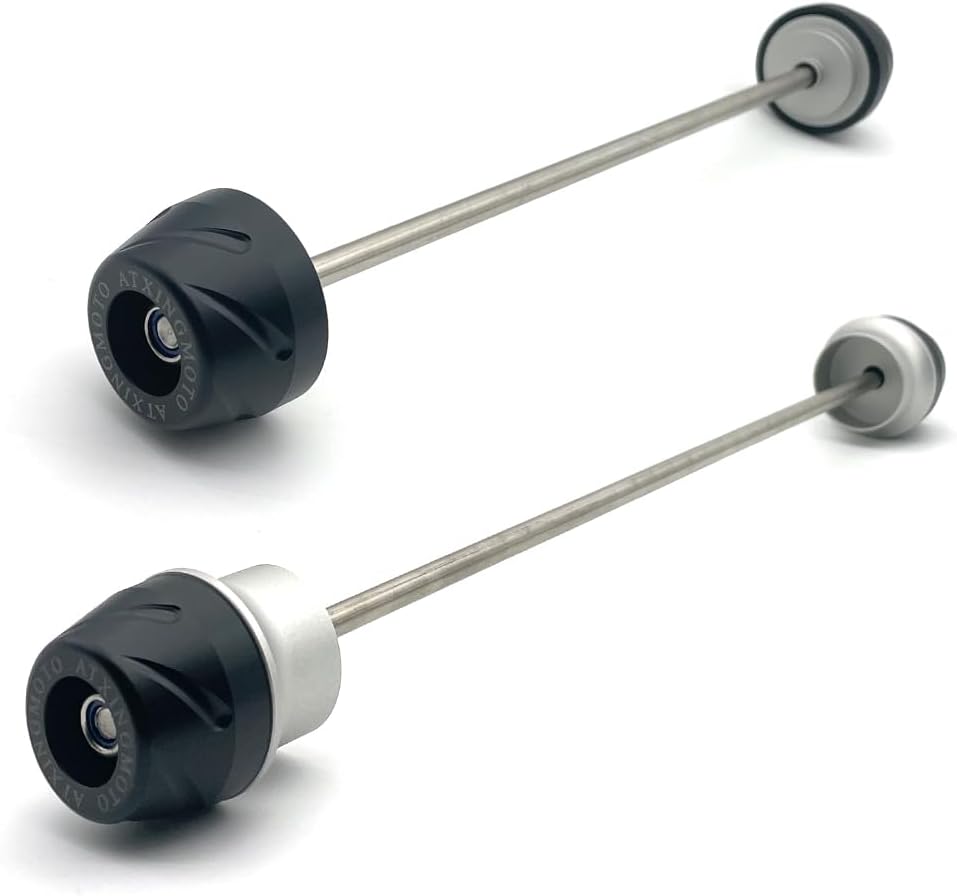 Front and Rear Axle Sliders Compatible With KAWASAKI ZX-6R/ZX-6R Performance 2019-2023 Motorcycle Front and rear axle anti-drop ball protection High-Strength Nylon Shockproof Block
