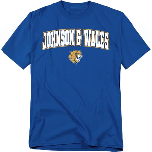 LOGOVISION Johnson & Wales University Arch Logo Unisex Adult T Shirt, Royal, Medium