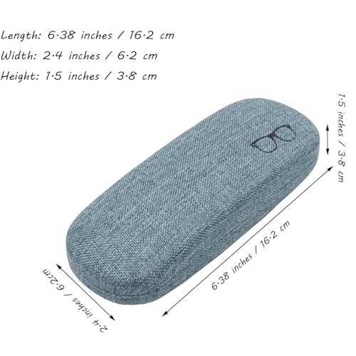 Image of Eyeglasses Case Eye Glasses Box Eyewear Container Protector Cover Sunglasses Bag Hard Shell Protective Pouch