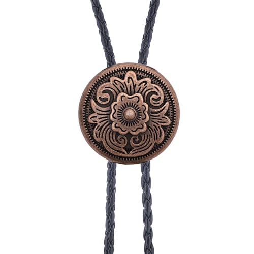 Image of Jeilwiy Bolo Tie for Men, Western Bolero Tie Cowboy Ties Native American Cowgirl Bolo Tie Accessories for Men Women