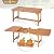 Sophia & William Patio Outdoor Table and Chairs Set, Patio Dining Sets for 8, 9 Pieces Patio Table Set Clearance for Backyard Deck Porch Outside, Acacia Wood Table Expandable with Hole and Chairs
