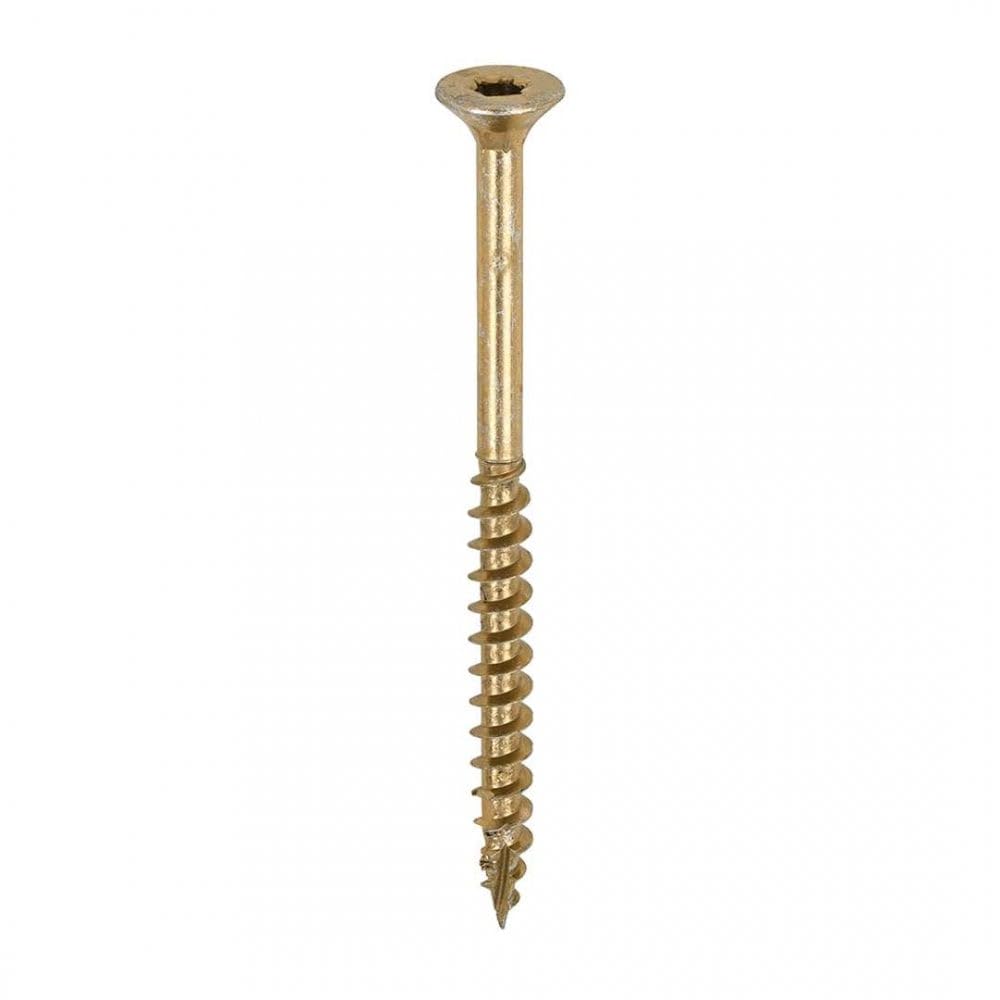 Timco C2 Clamp-Fix Multi-Purpose Premium Countersunk Woodscrews 5.0 X 70Mm (375 Tub) Gold