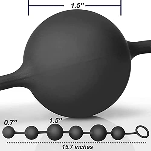 Ousandy Anal Beads 100% Silicone With Gradual Size Increase & Safe Pull Ring - Easy To Clean Anal Toys, Bpa & Phthalate Free For Men/Women #TOP6
