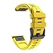 Produktbild Deng Xuna Armband für Garmin Instinct,Verstellbares Uhrenarmband Sportarmband Silikonarmband Sport Silicone Band für Garmin Instinct Smart Watch (Gelb)