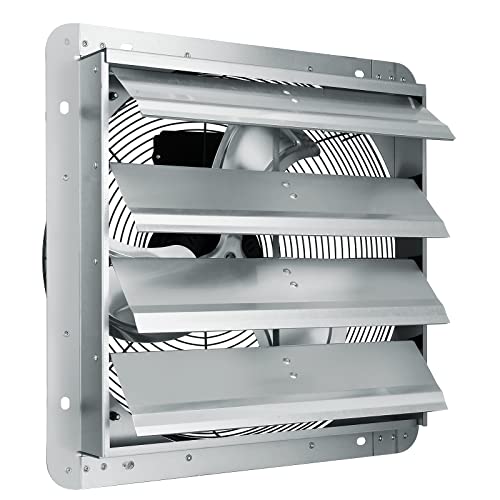 VEVOR Abluftventilator, 406 mm, 1400 U/min, 1506 CFM, Wandlüfter aus Aluminium zur Wandmontage mit...
