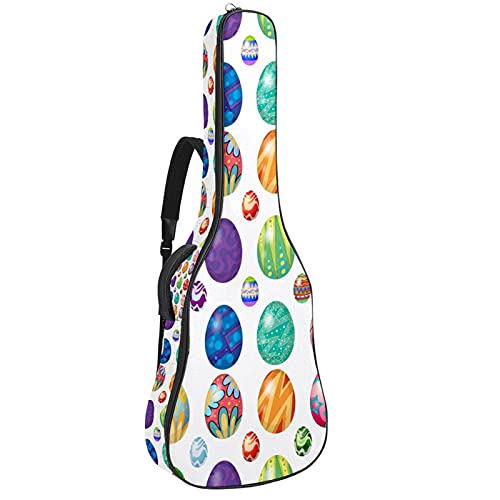 Housse pour guitare électrique souple avec double bandoulière réglable et motif original