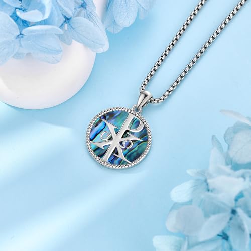 925 Sterling Silver Tree of Life/Lighthouse/Compass/Memento Mori Necklace Pendant Jewelry Gifts for Women Men3