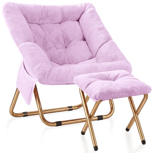 Kasunpul Foldable Saucer Chair Lavender
