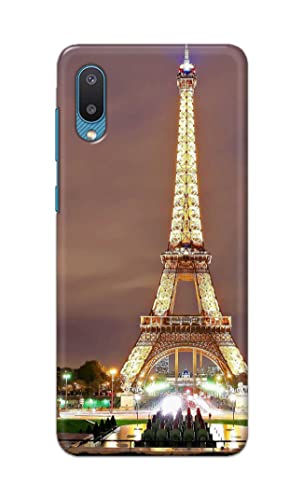 Image of PRINTFIDAA Lovers Famous Place Eiffel Tower in Paris Printed Designer Hard Case for Samsung Galaxy M02, Samsung A02 Back Cover -(e) RPM1009