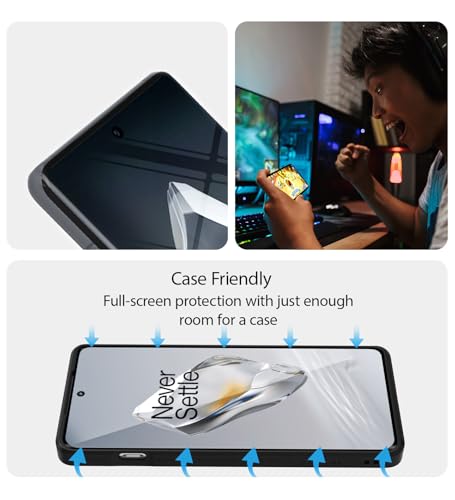 Image of KAPAVER GT Series Clear Tempered Glass Screen Guard Protector for OnePlus 12R (Glass with EasyDO Applicator)- 2 Pack