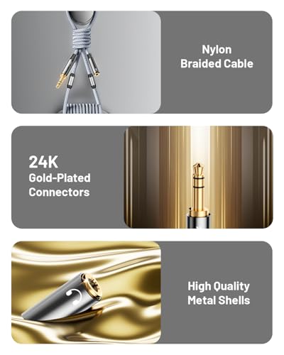 Cable Auxiliar Jack 3.5mm Trenzado 1.2 m miniatura 2