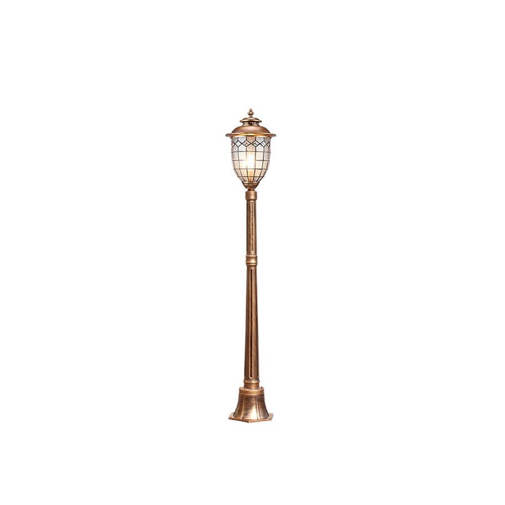 Farola de Pilar de Aluminio Estilo Retro Europeo para jardín, Patio, Paisaje, Decorativa, con Casquillo E27, para Calle, farola de Cristal de Gran Altura, Estilo Antiguo,145cm