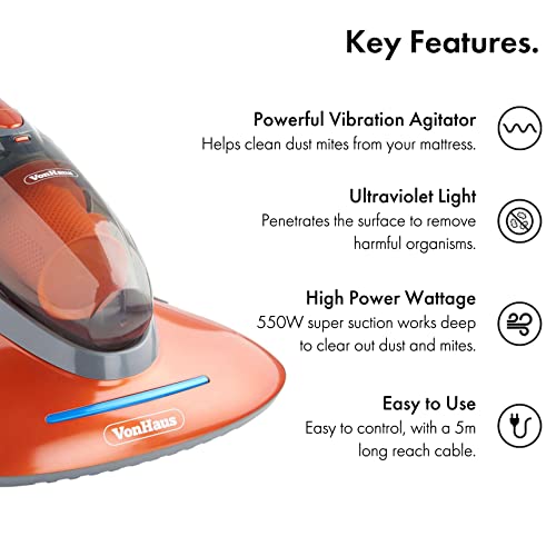 VonHaus 550W UV Hand Held Vacuum 