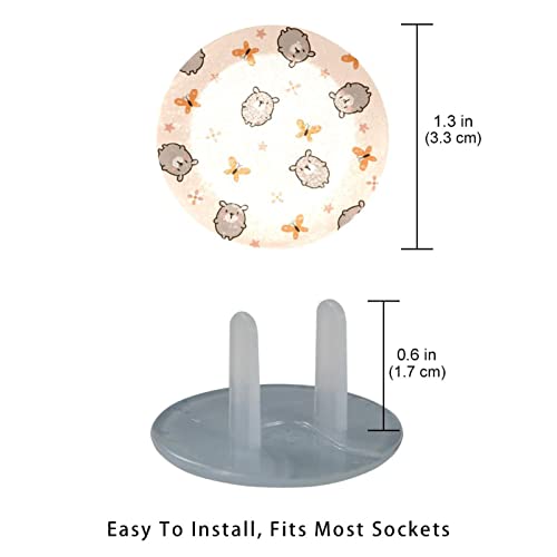 Outlet Plug Covers Child Baby Outlet Protector (12 Pack) Electrical Safety Caps Bear Insulation Plastic Plugs Cover #TOP5