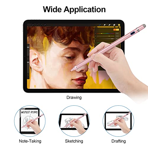 Image of Active Stylus Pens for Touch Screens, Active Pencil Smart Digital Pens Fine Point Stylist Pen Compatible with iPhone iPad,Android Smart Phone&Tablet Writing Drawing by maylofi
