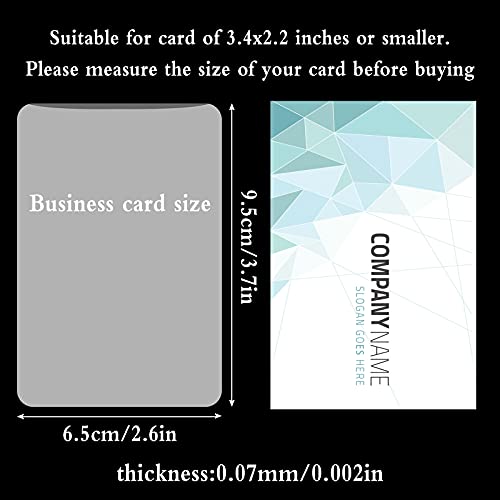 300 PCS Thermal Laminating Sheets, 2.6 x 3.7 Inch (Business Card Size) Transparent Hot Laminating Sheets Thermal Laminating Paper for Protecting Business Card ID Card image 1