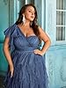 Women's Plus Size Wedding Guest Dress A-Line Long ... #3