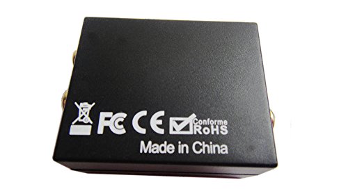 Easyday Digital To Analog Audio Converter With Digital Optical Toslink And S/Pdif Coaxial Inputs And Analog Rca And (Headphone) Outputs - 0.5M Optical Toslink Cable Optical Cable Included #TOP3