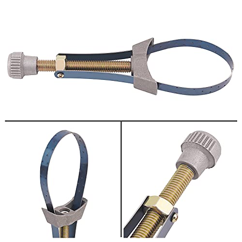 AHL Car Auto Oil Filter Removal Tool Strap Wrench 60mm To 120mm Diameter Adjustable Compatible with Car, Truck, Honda Yamaha Suzuki - Thumbnail 5