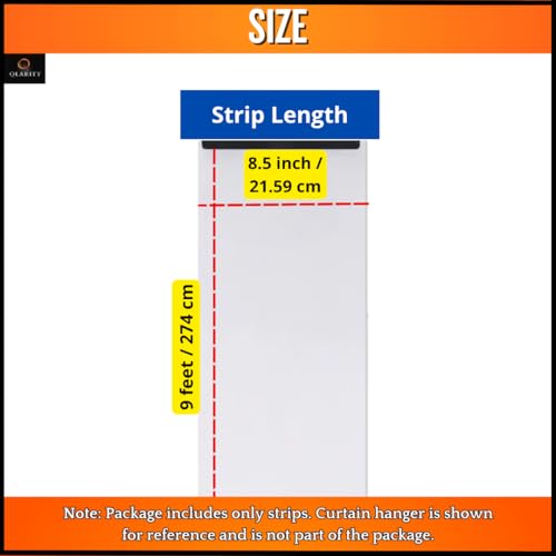 Image of Qlarity Covers 2mm Thick PVC Strip Curtain | Size-9ft Long, 6 Strips, 8.5 Inches Wide Vinyl Transparent Door Curtain | Ideal for Cold Storage /Office /Balcony /Home(Hangers are Not Included in Package)