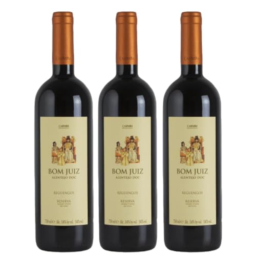 Kit 3 Vinho Tinto Carmim Bom Juiz Reguengos Reserva 750ml