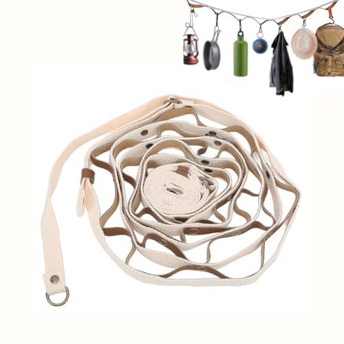 Natudeco Clothes Drying Racks Multifunctional Outdoor Camping Clothesline Campsite Storage Strap Tent Lanyard Camping Gear Accessories for Hanging