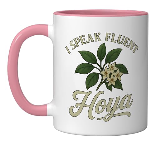 Taza de cerámica para amantes de plantas Hoya 11 oz miniatura 1