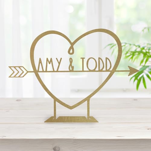 ROCC RUSTED ORANGE CRAFTWORKS CO Conversation Hearts Love Gifts for Her and for Him for Couple Neutral Decorations Heart Sculpture Love Sculpture Unique Wedding Gifts Couple Signs