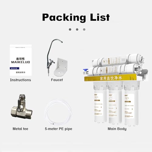 Household Water Purifier Water Filter System 5 Layer Drinking Water Purification System for Household Kitchen Office