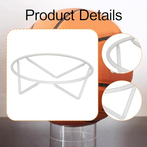 rockible Suporte para bolas de futebol Suporte de metal para exposição multiuso para futebol para vô