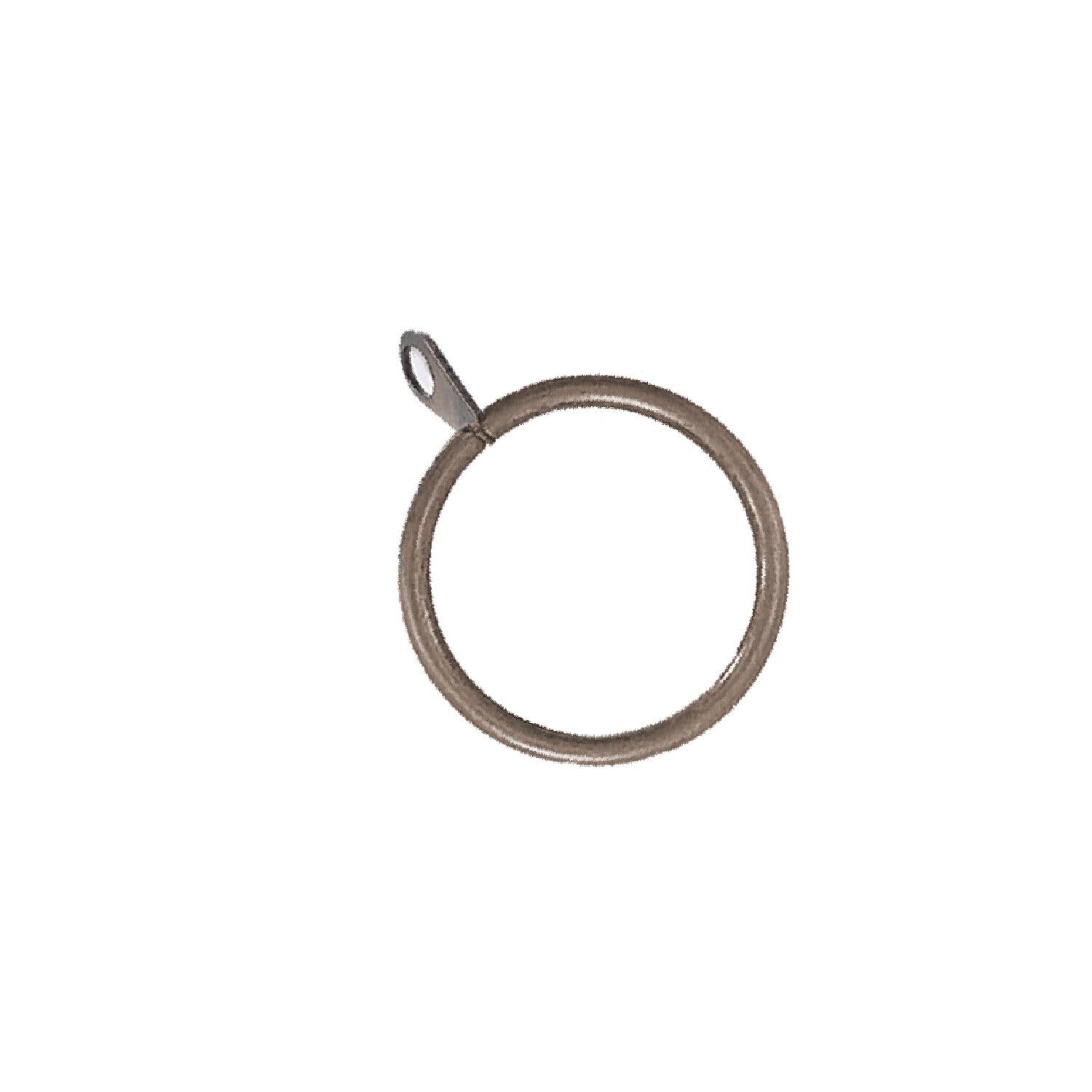 Lister Cartwright 19 mm Curtain Rings Antique Brass Metal(10x Curtain Rings)