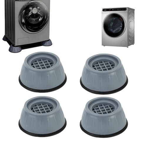 4 Pcs Washer Foot Pad Anti Vibration Support, 2024 New Anti Vibration Rubber Washing Machine Feet Pads, Noise Reducing Washer Vibration Pads, Inner diameter 4.7cm/1.85in (Increased by 1.3in)