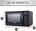 Farberware Professional FMO13AHTBKF 1.3 Cu. Ft. 1100-Watt Microwave Oven with Smart Sensor Cooking, ECO Mode and Blue LED Lighting, Matte Black