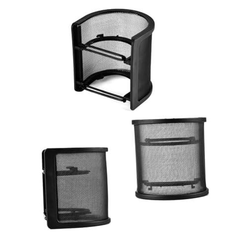 PRETYZOOM Micrófono Pantalla Antiviento Doble Capa Protector de Malla para Reducción de Ruido Filtro Duradero para Grabación y Streaming