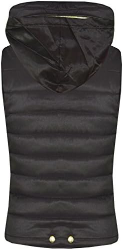 A2Z 4 Kids Girls Designer's Black Sleeveless Hooded Padded Quilted Puffer Bubble Gilet Kids Bodywarmer Jackets 5 6 7 8 9 10 11 12 13 Years