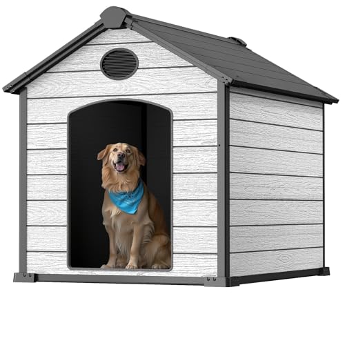 EHHLY 57' Extra Large Dog House Outdoor Weatherproof, 5XL Big Dog House for 3 Large Dogs Outside,...