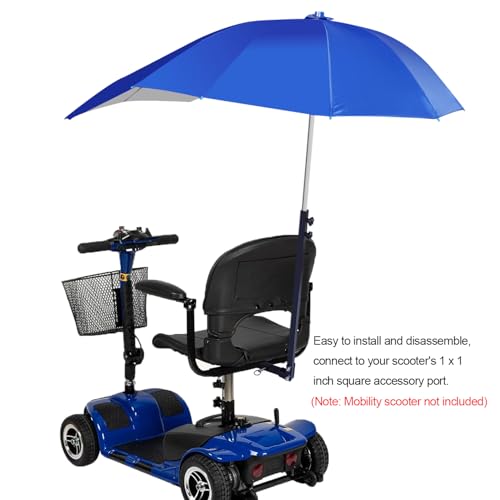 CC LOT Sun Shade Canopy for Mobility Scooters， Rain Convertible Top Accessory Sunshade Umbrella - Thumbnail 5