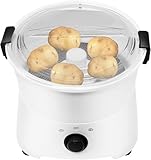 Peladora De Patatas Eléctrica Automática De 85 W con Cesta De Drenaje - Capacidad De 0,8 Kg para Boniatos, Taro Y Más - Funcionamiento Sencillo con Un Solo Toque, Función De Deshidratación De