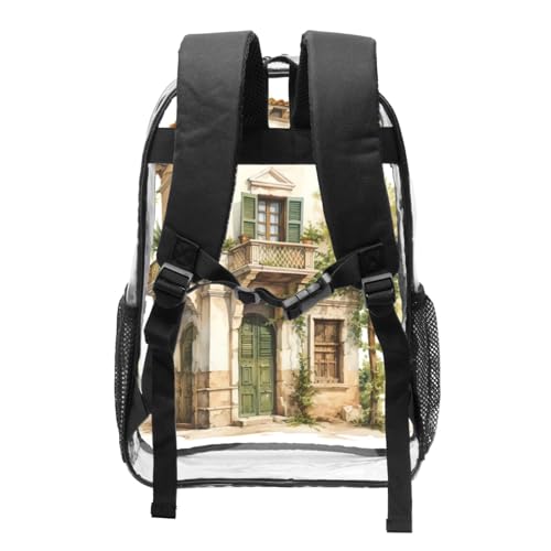 Sac à dos transparent durable imprimé grec et romain de haute qualité - 2