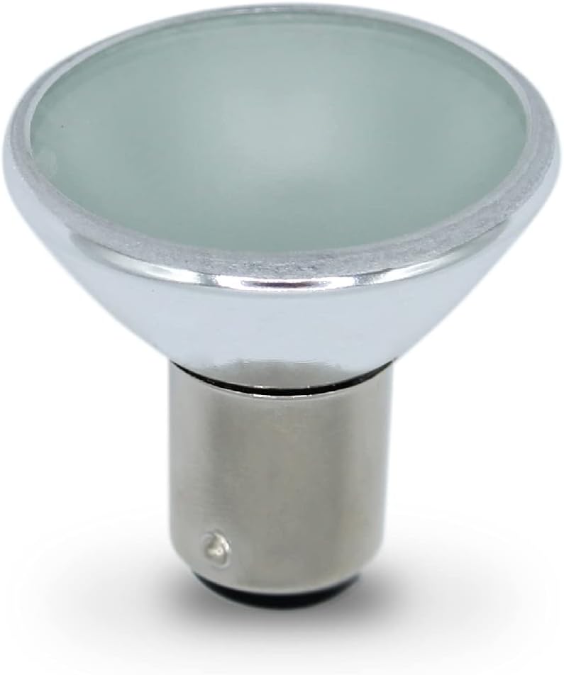 Elevator Bulb MR11 Fixture 12V 20 Watt Replacement Bulb Frosted Glass Halogen Bayonet Light Bulb (BA15D) - Can Be Used to Replace a 6435 Phillips Halogen Reflector Lamp 12V 20W - 1 Pack