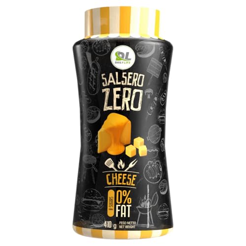 Daily Life Salsero Zero Gusto CHEESE da 440 Gr - Salse Salsero Zero sono tutte 'low calorie', Ø zuccheri aggiunti, Ø grassi, Ø aspartame e Ø lattosio, adatta anche per la Dieta Chetogenica.