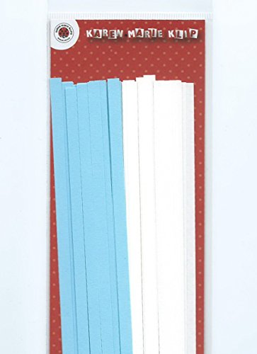 Karen Marie strisce quilling Mix Aqua/White