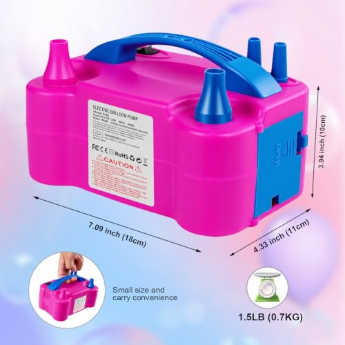 Motorenbau Electric Balloon Pump Rose Red