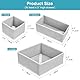 Vtopmart 12 Pack Kleiderschrank Organizer, Faltbare Schrank Organizer Kleiderschrank, Aufbewahrungsbox Stoff für Babykleidung, Unterwäsche, Socken