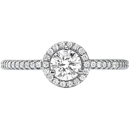 Michael Kors Damen-Damenring 925er Silber Glasstein 52 Silber  