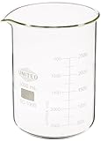 United Scientific BG1000-3000 Borosilicate Glass Low Form Beakers, 3000mL Capacity